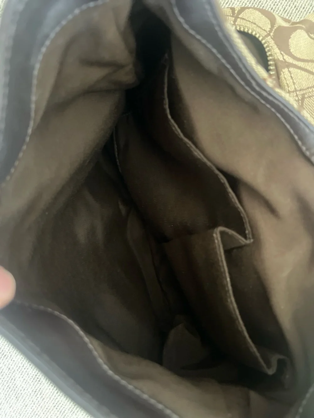 Coach y2k vintage Signature Soho Lynn Hobo Shoulder Bag F17094 Brown - Picture 10 of 15